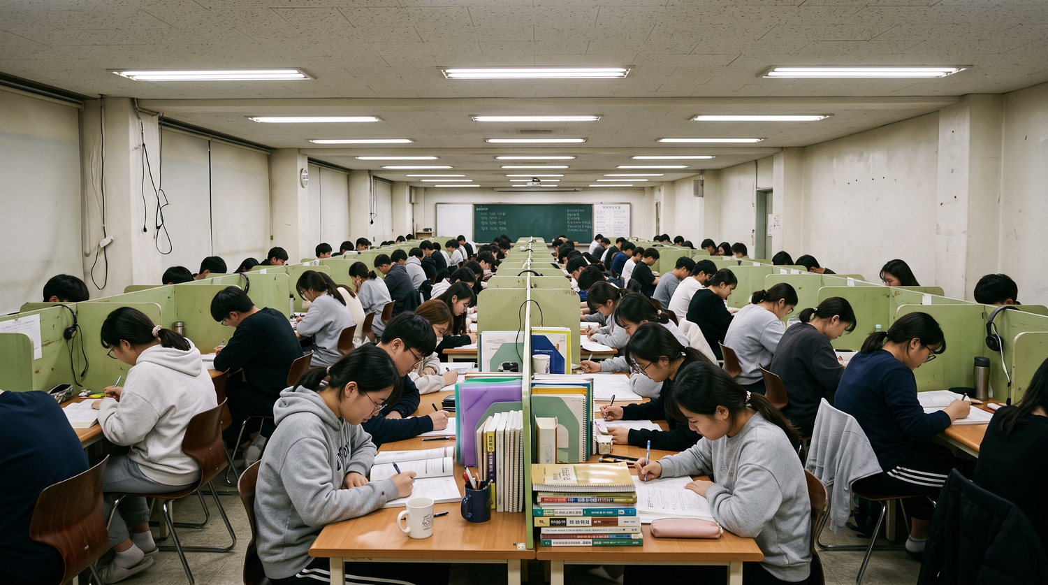 공무원 시험 수업 장면